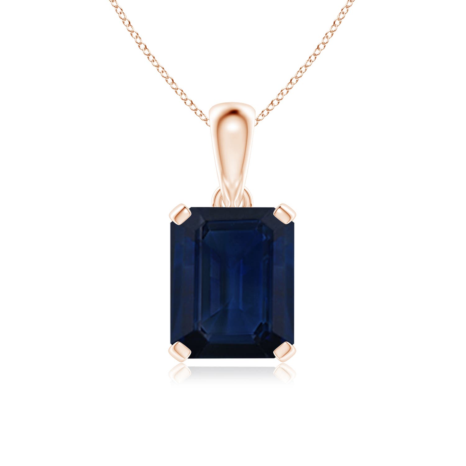 AA - Blue Sapphire / 5.5 CT / 14 KT Rose Gold