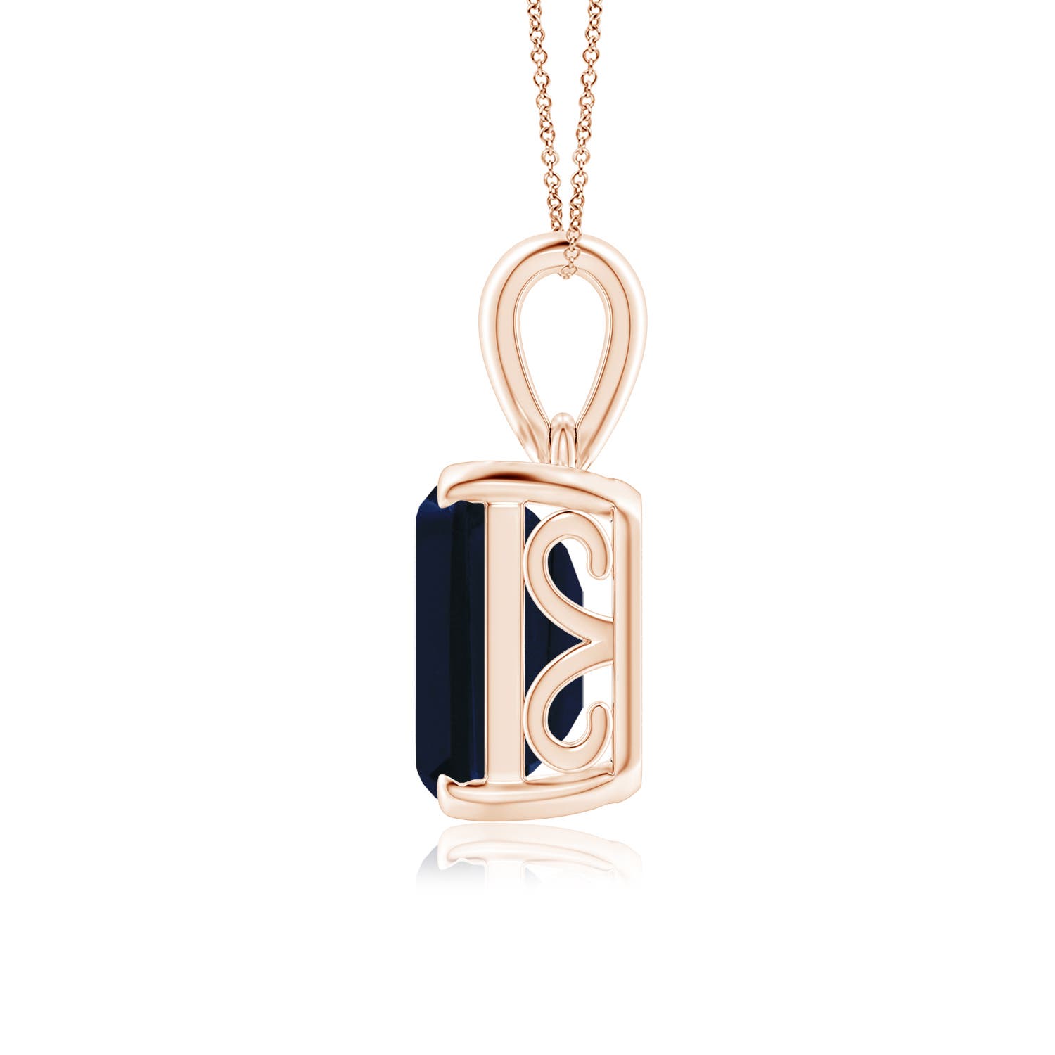 AA - Blue Sapphire / 5.5 CT / 14 KT Rose Gold