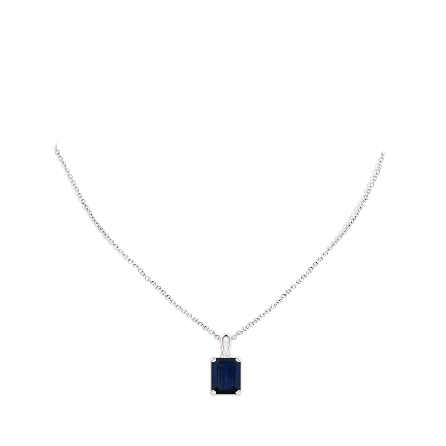 AA - Blue Sapphire / 5.5 CT / 14 KT White Gold