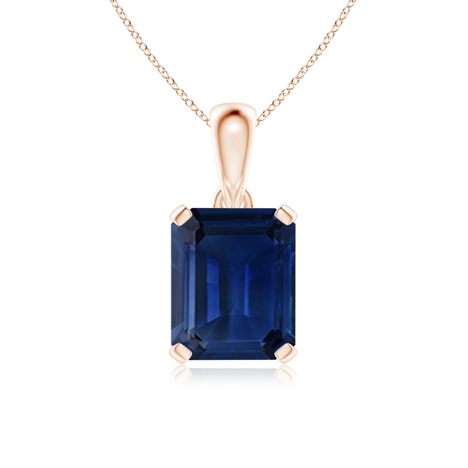 AAA - Blue Sapphire / 5.5 CT / 14 KT Rose Gold