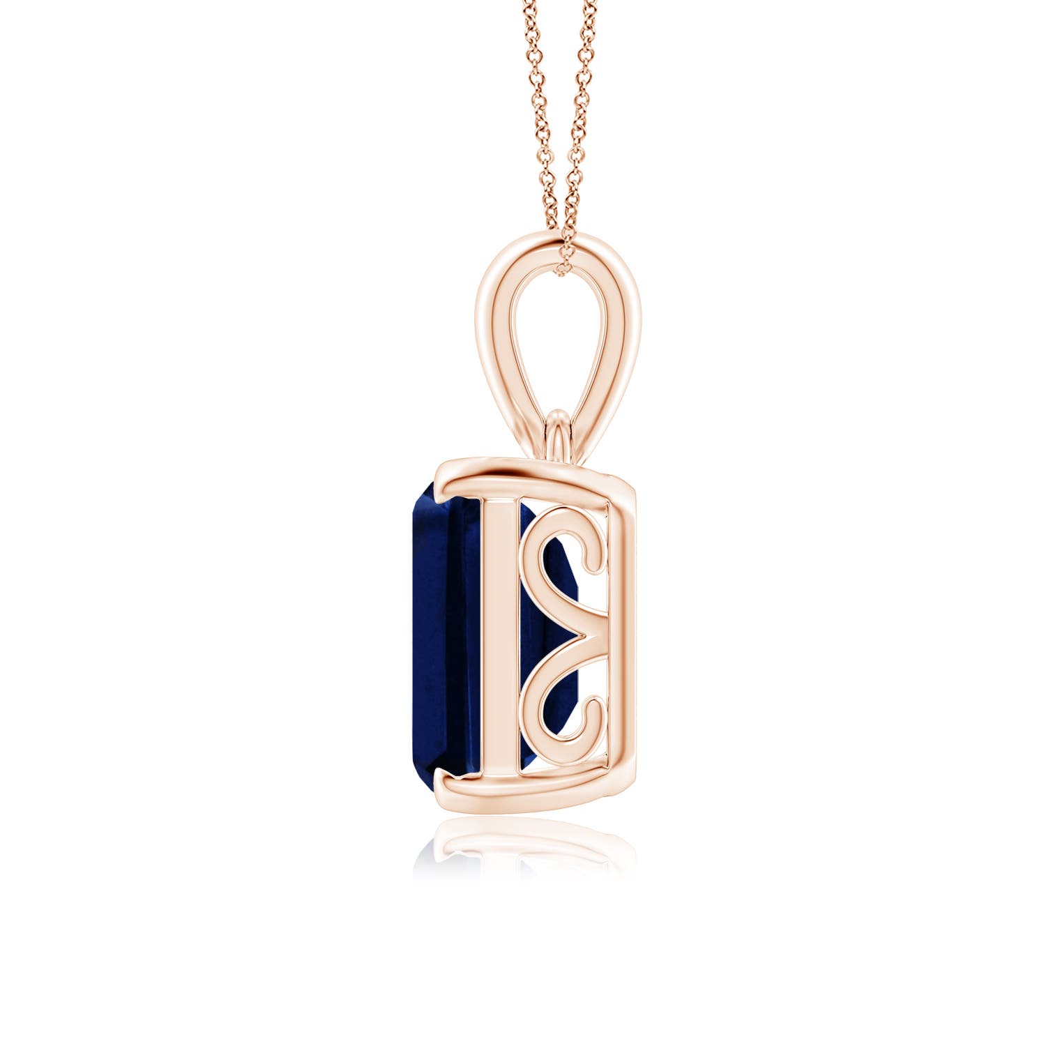 AAA - Blue Sapphire / 5.5 CT / 14 KT Rose Gold