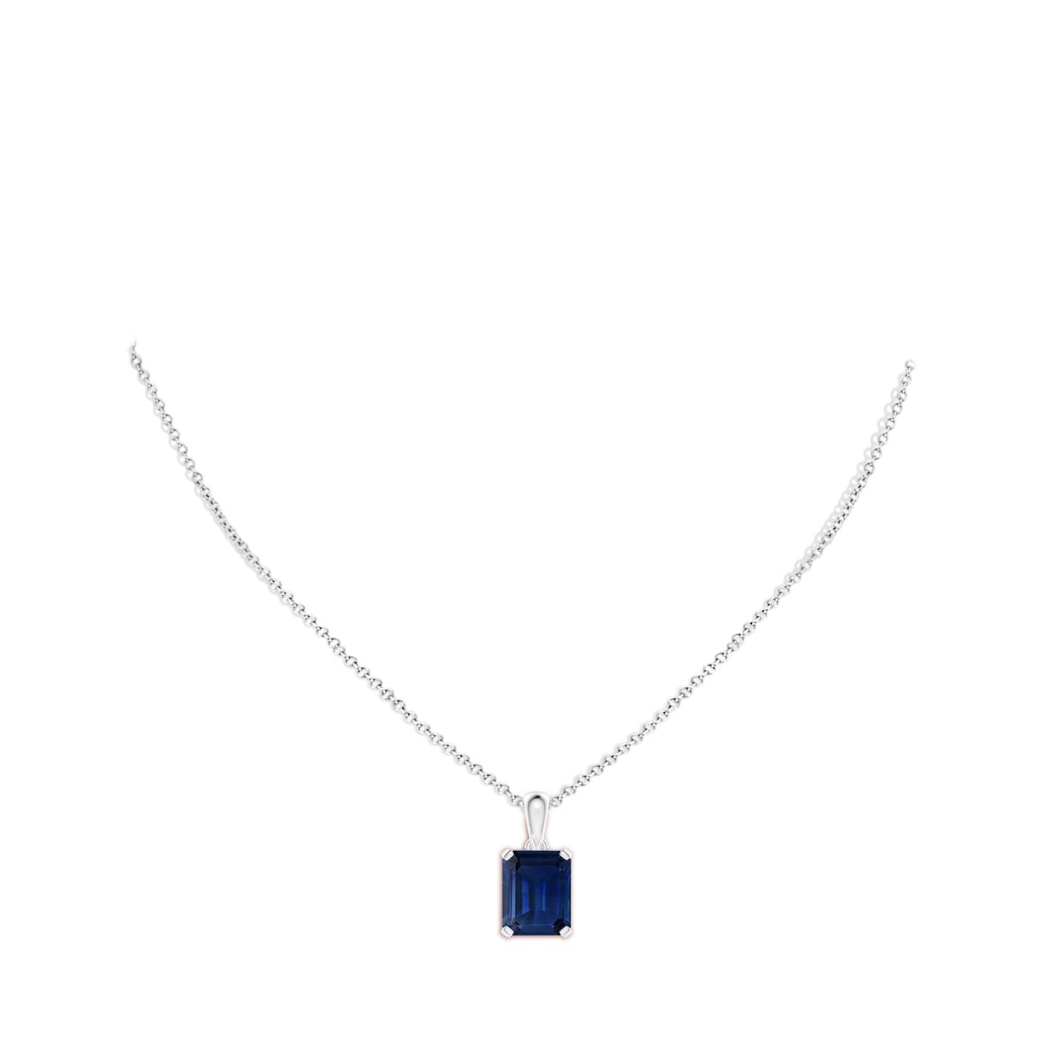 AAA - Blue Sapphire / 5.5 CT / 14 KT White Gold