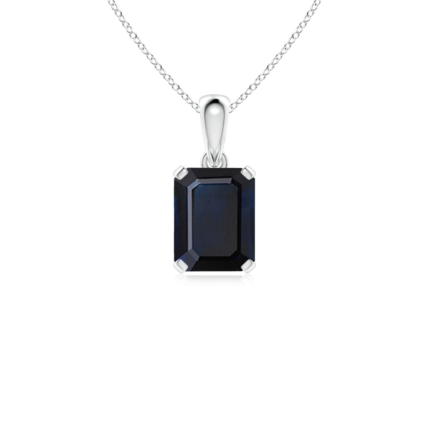 A - Blue Sapphire / 2.45 CT / 14 KT White Gold