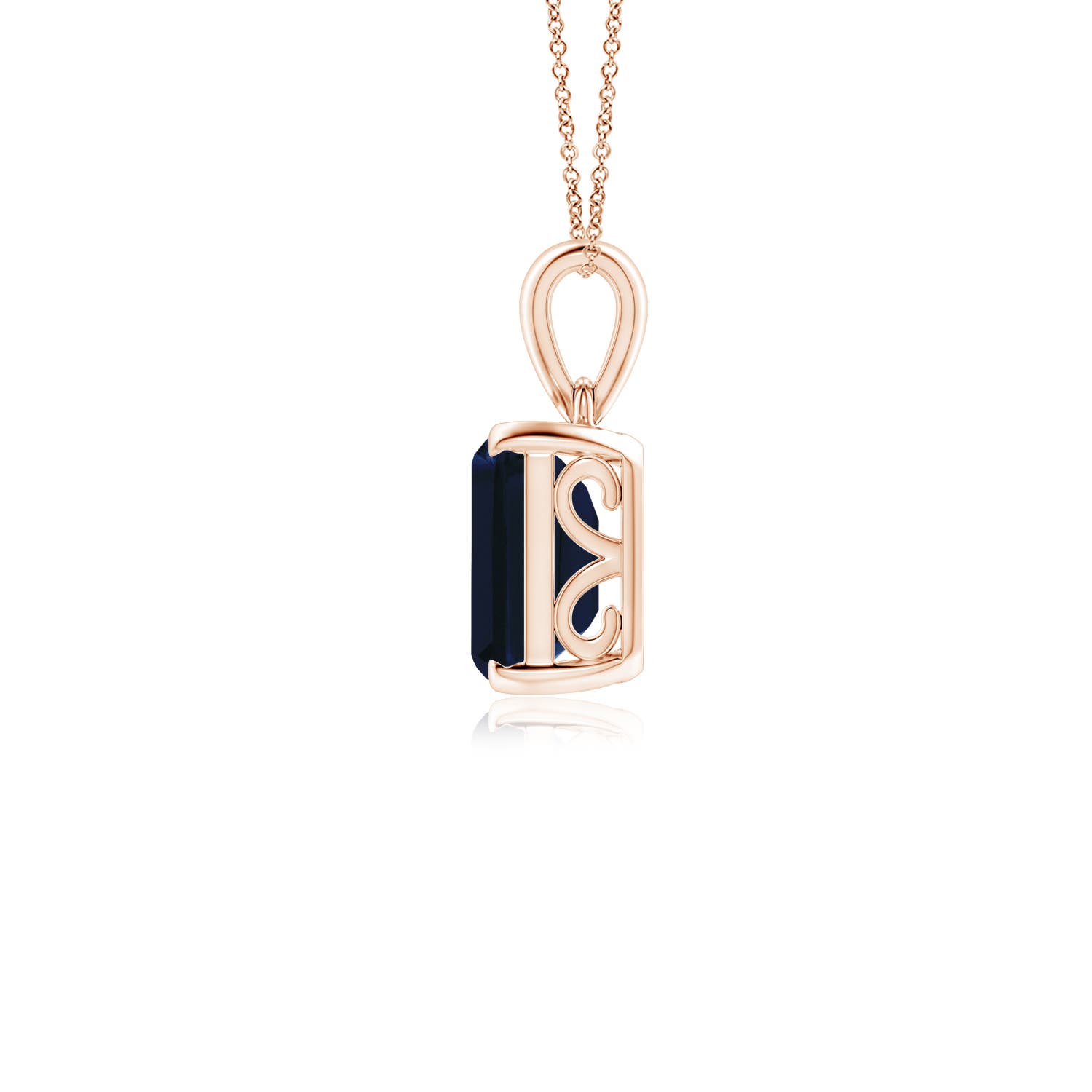 AA - Blue Sapphire / 2.45 CT / 14 KT Rose Gold