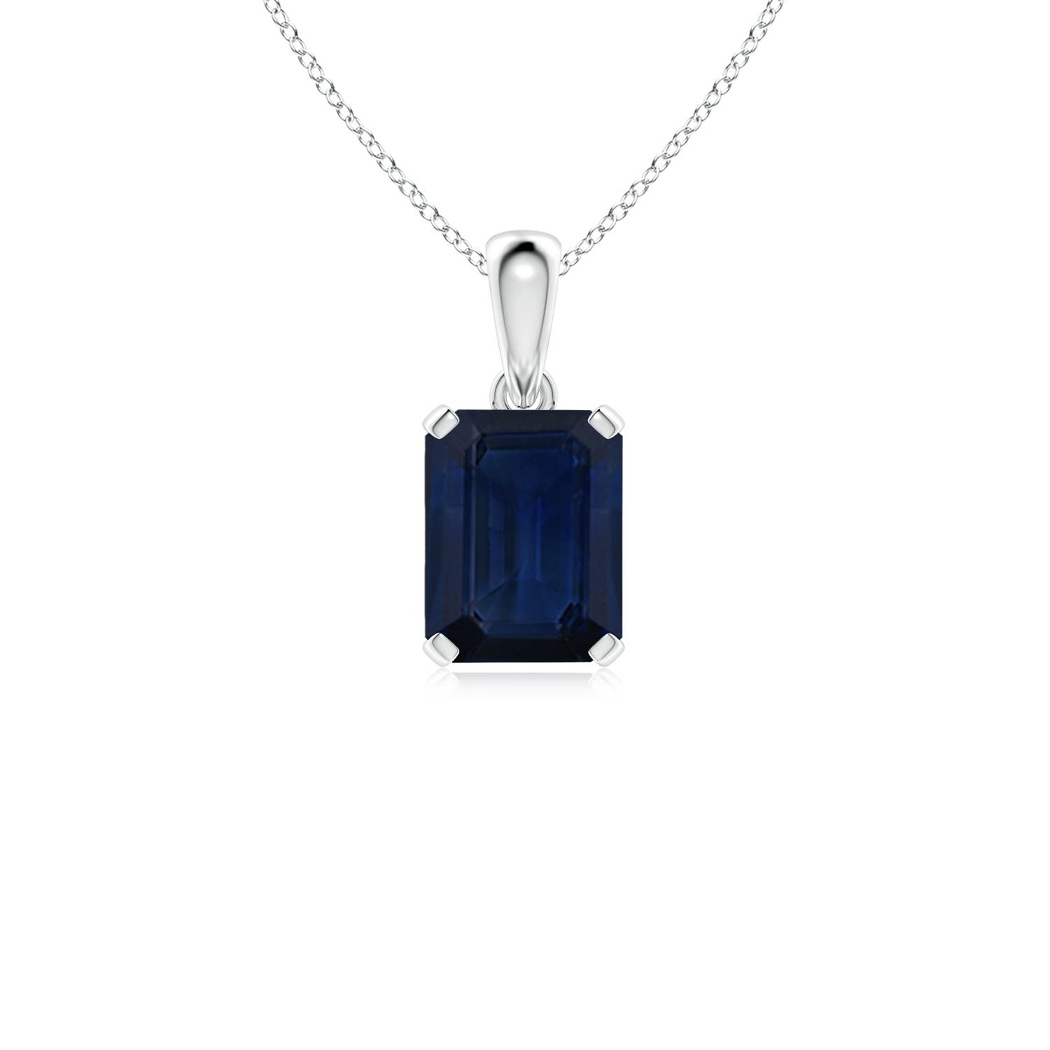 AA - Blue Sapphire / 2.45 CT / 14 KT White Gold