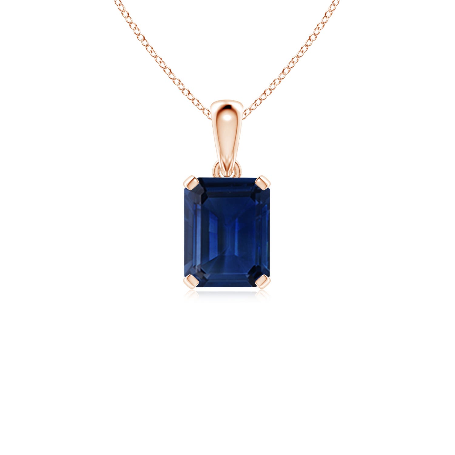 AAA - Blue Sapphire / 2.45 CT / 14 KT Rose Gold