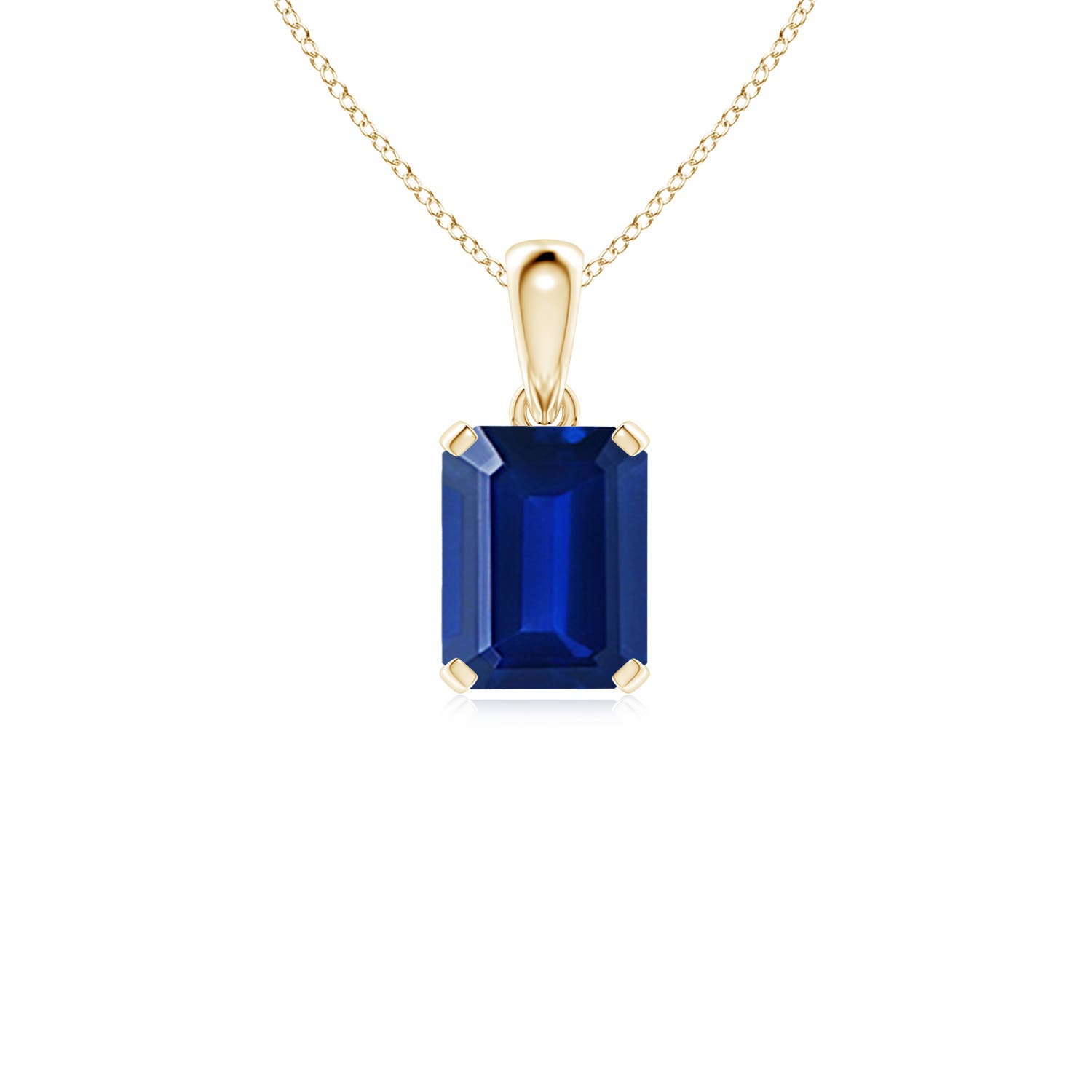 AAAA - Blue Sapphire / 2.45 CT / 14 KT Yellow Gold