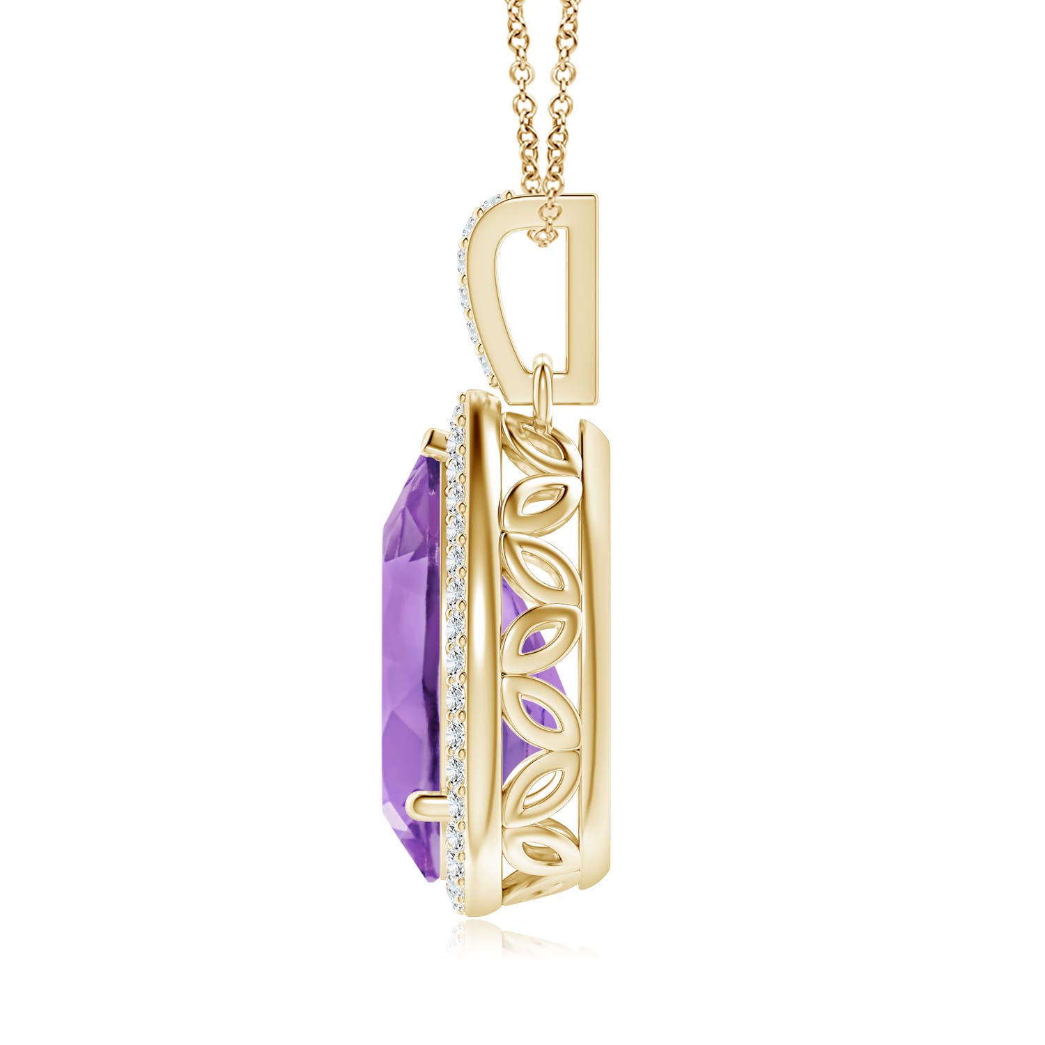 A - Amethyst / 5.03 CT / 14 KT Yellow Gold