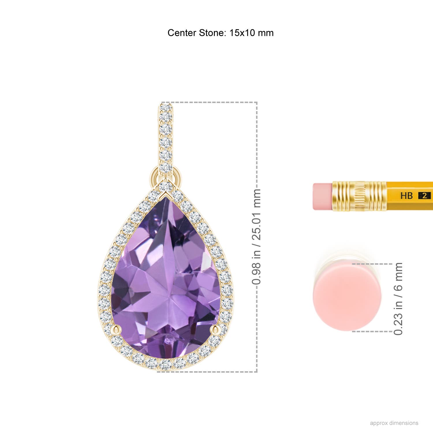 A - Amethyst / 5.03 CT / 14 KT Yellow Gold