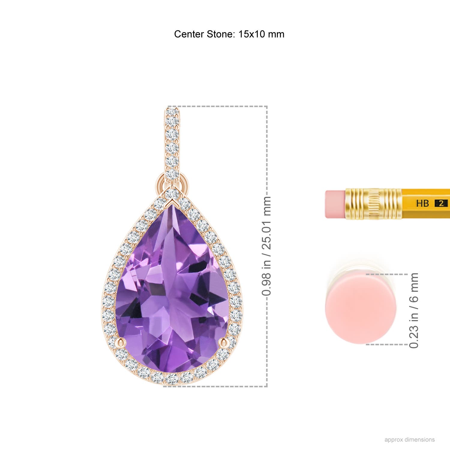 AA - Amethyst / 5.03 CT / 14 KT Rose Gold