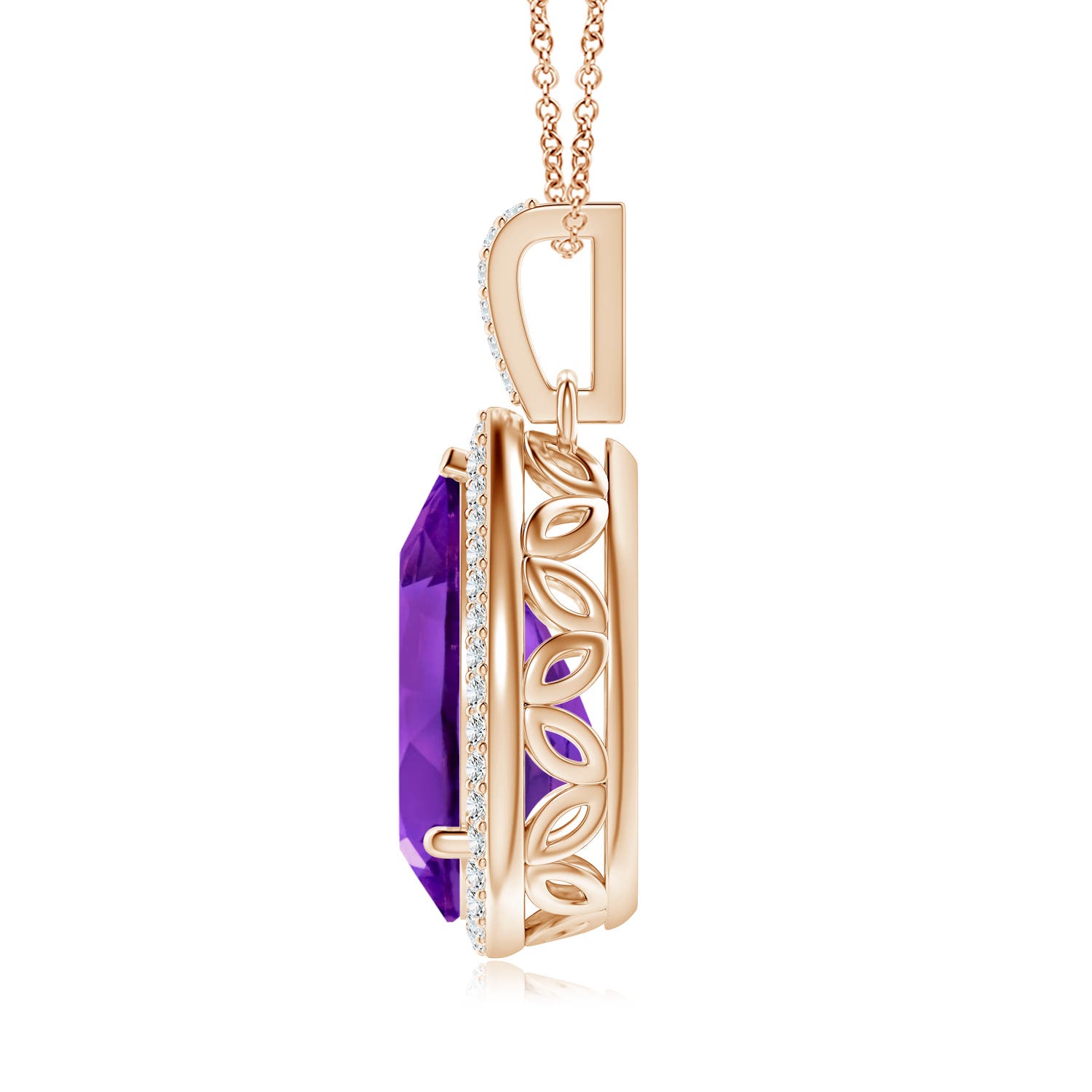 AAAA - Amethyst / 5.03 CT / 14 KT Rose Gold