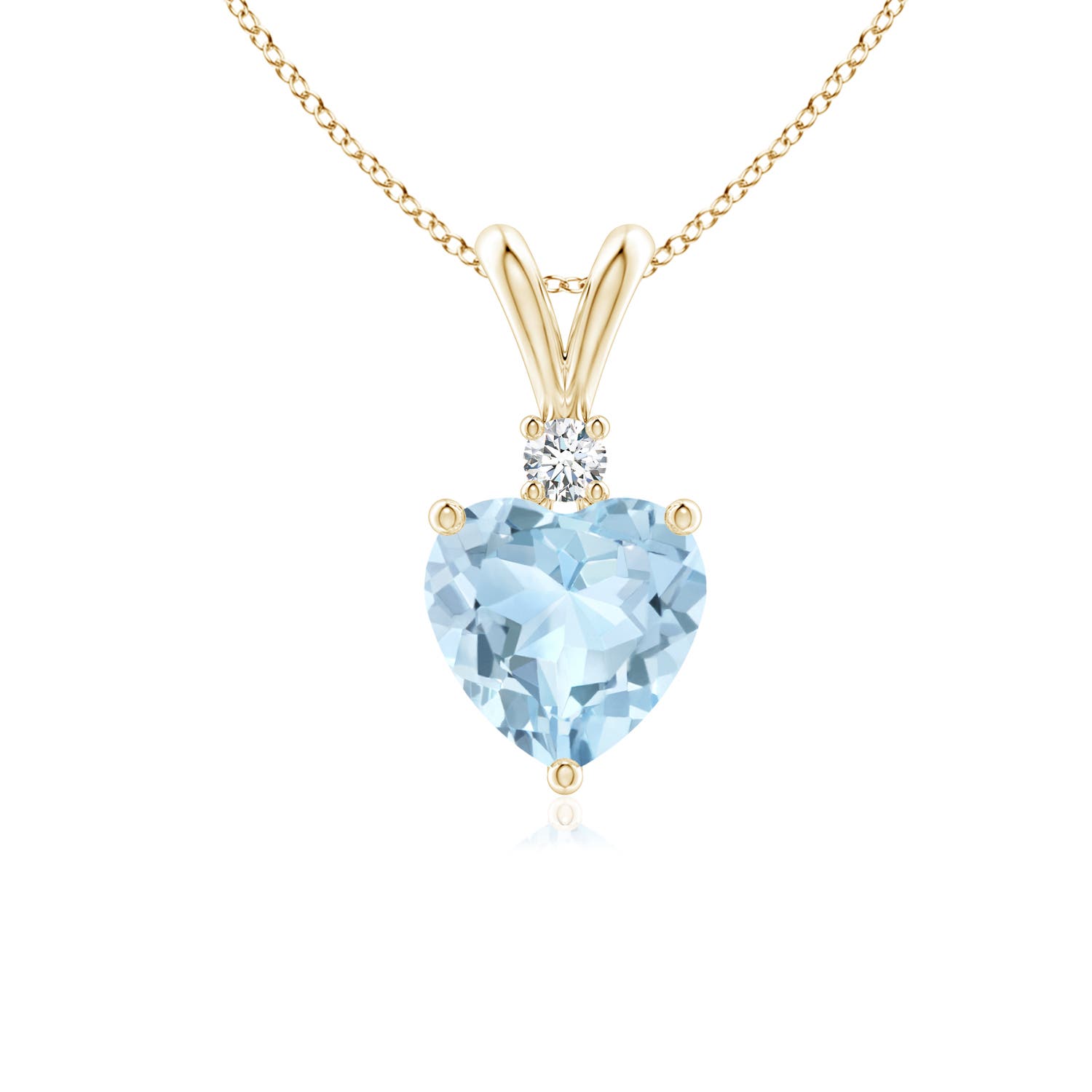 AA - Aquamarine / 0.74 CT / 14 KT Yellow Gold