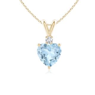 Heart AA Aquamarine