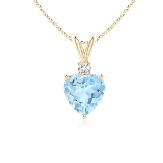 Heart AAA Aquamarine