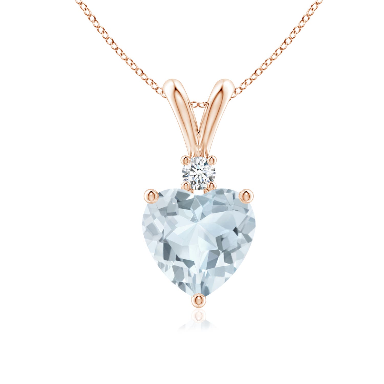 A - Aquamarine / 0.94 CT / 14 KT Rose Gold