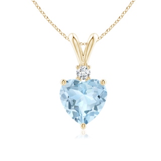Heart AA Aquamarine