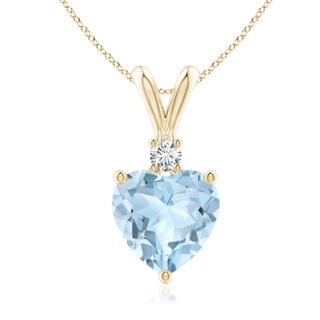 Heart AA Aquamarine