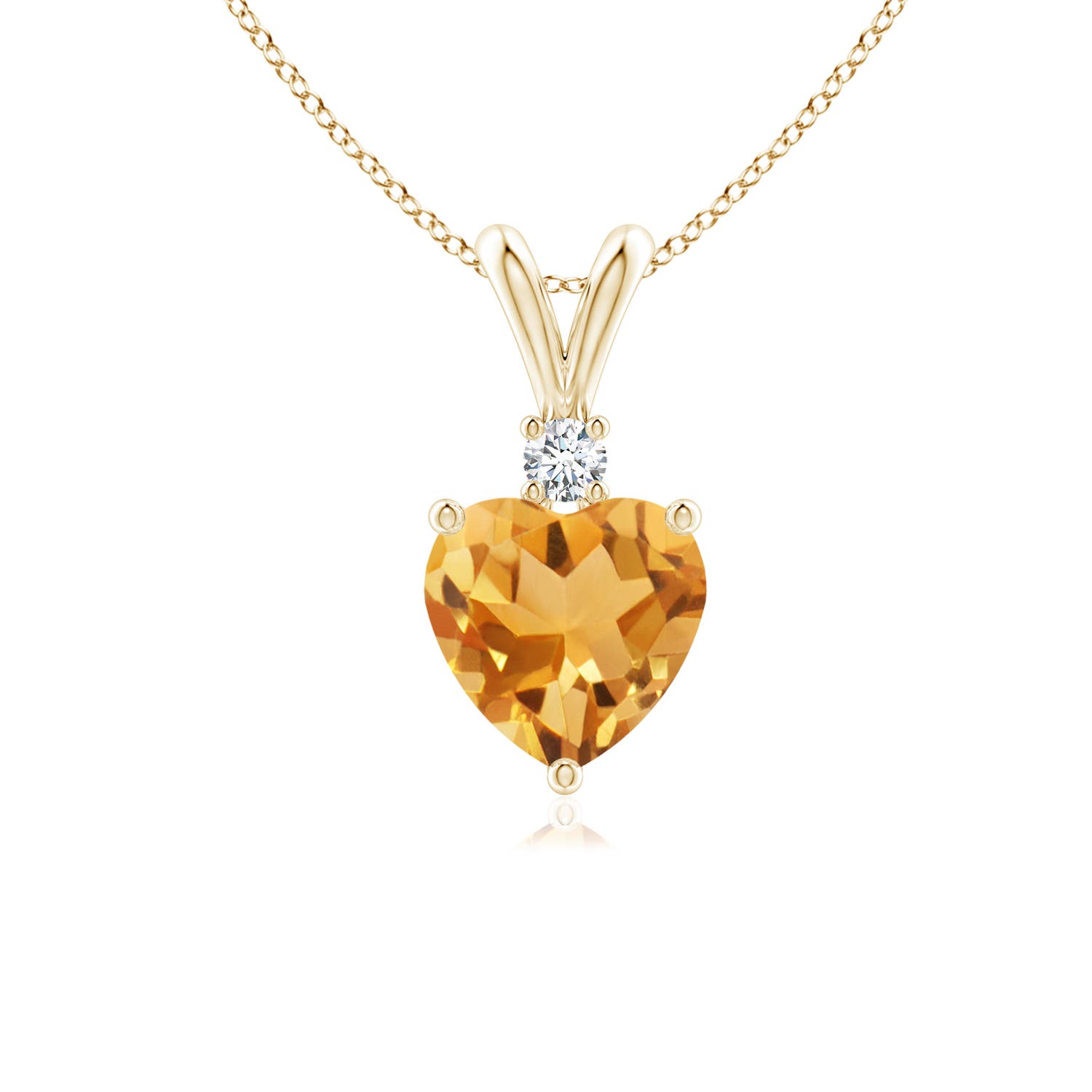 A - Citrine / 0.74 CT / 14 KT Yellow Gold