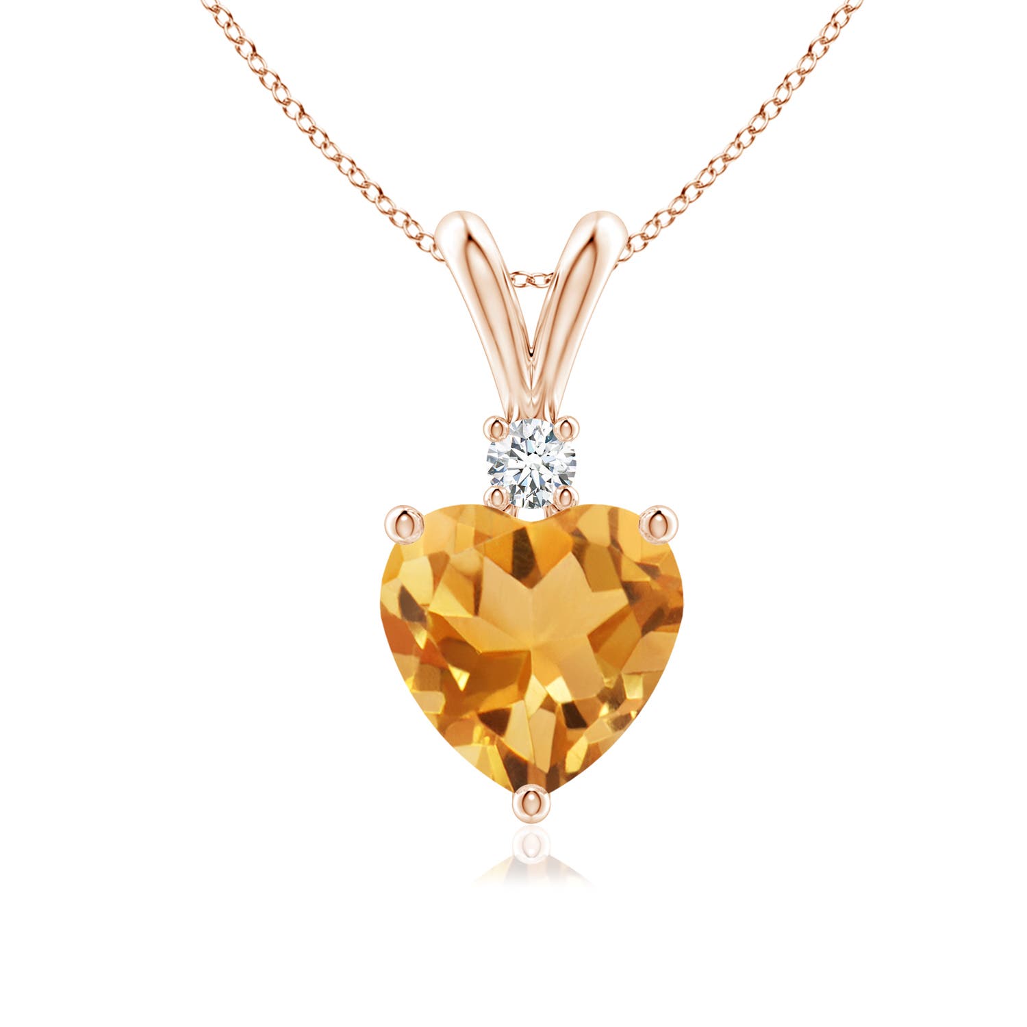 A - Citrine / 1.14 CT / 14 KT Rose Gold