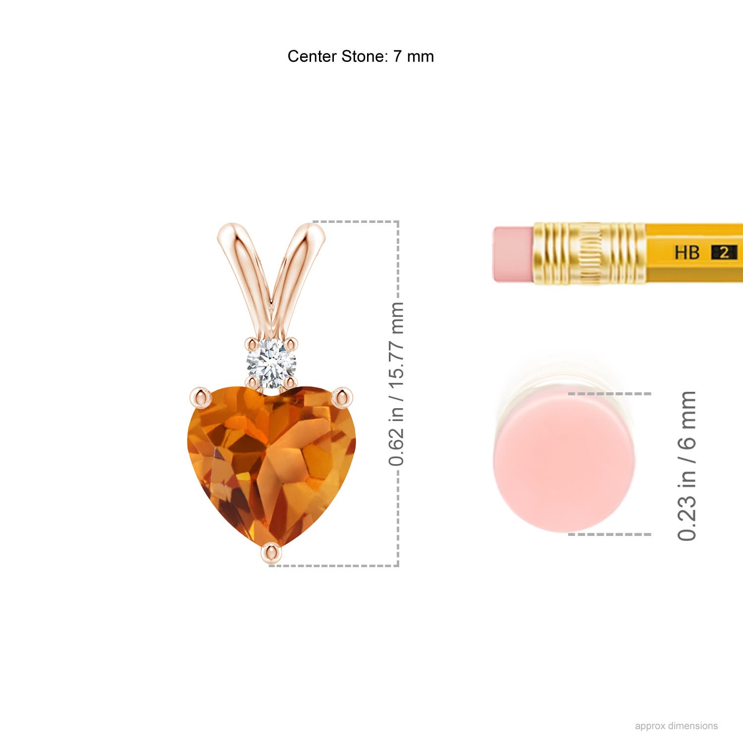 AAA - Citrine / 1.14 CT / 14 KT Rose Gold