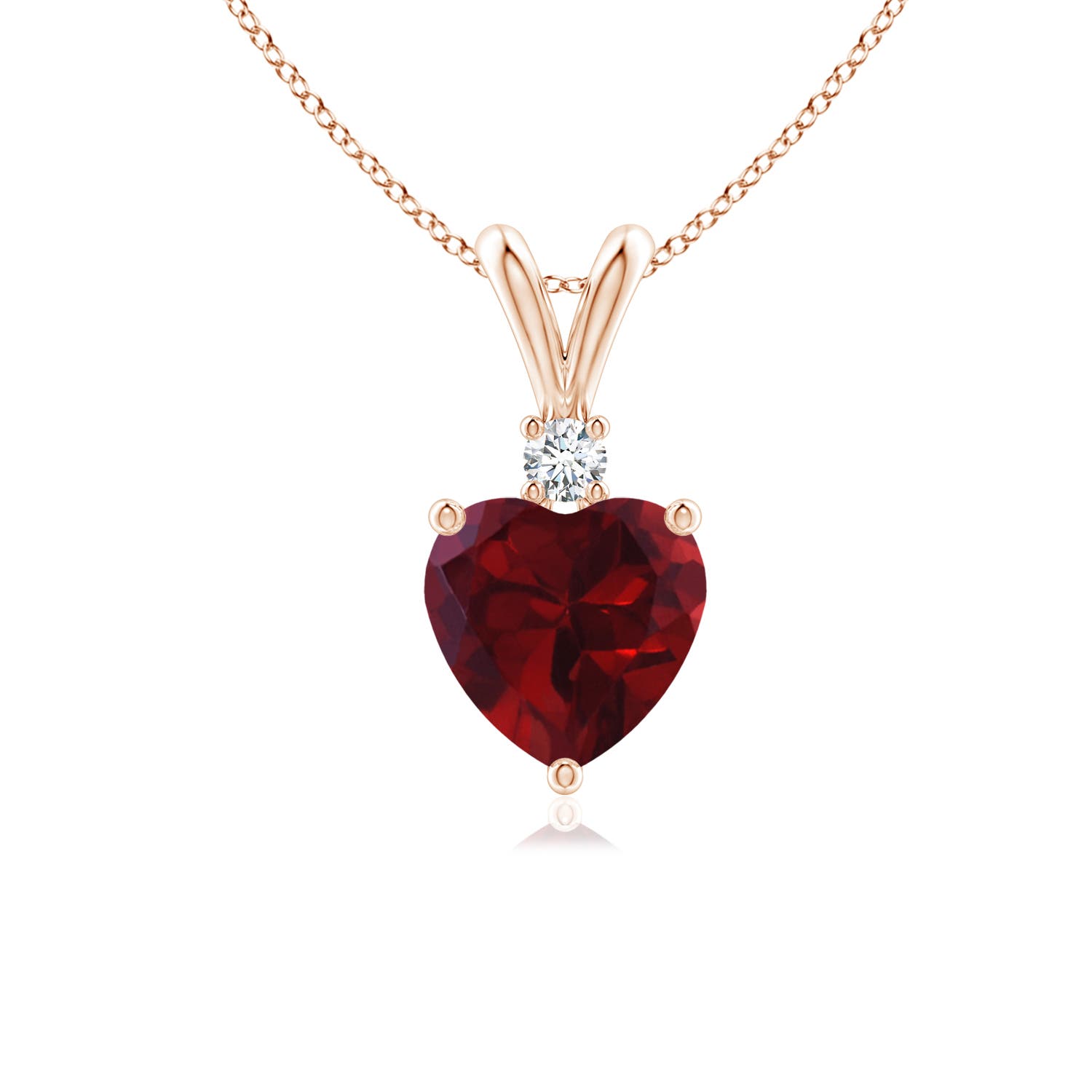 AA - Garnet / 0.94 CT / 14 KT Rose Gold