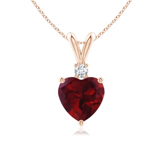 Heart AA Garnet