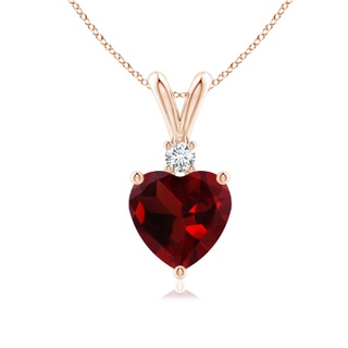 Heart AAA Garnet