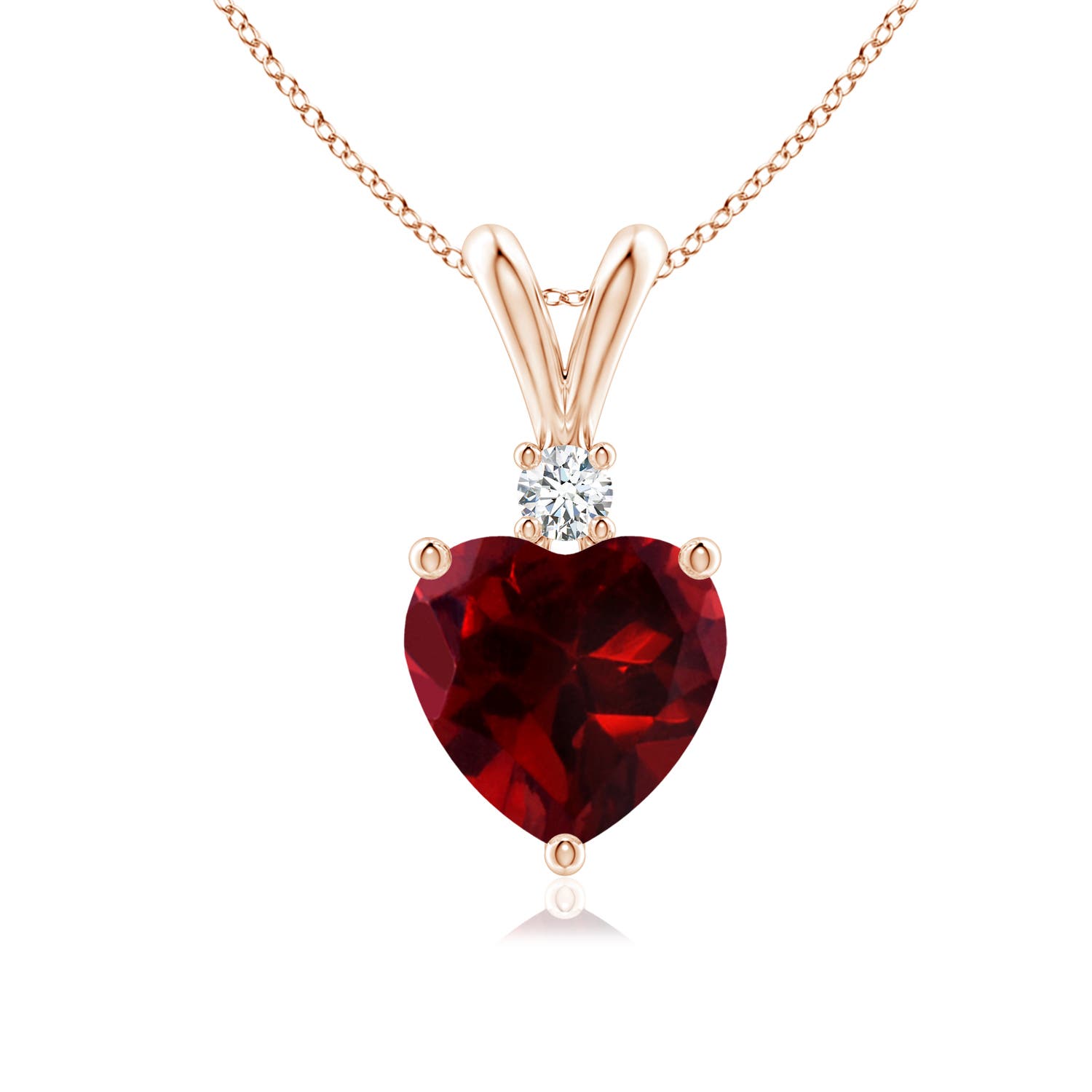 AAAA - Garnet / 1.44 CT / 14 KT Rose Gold