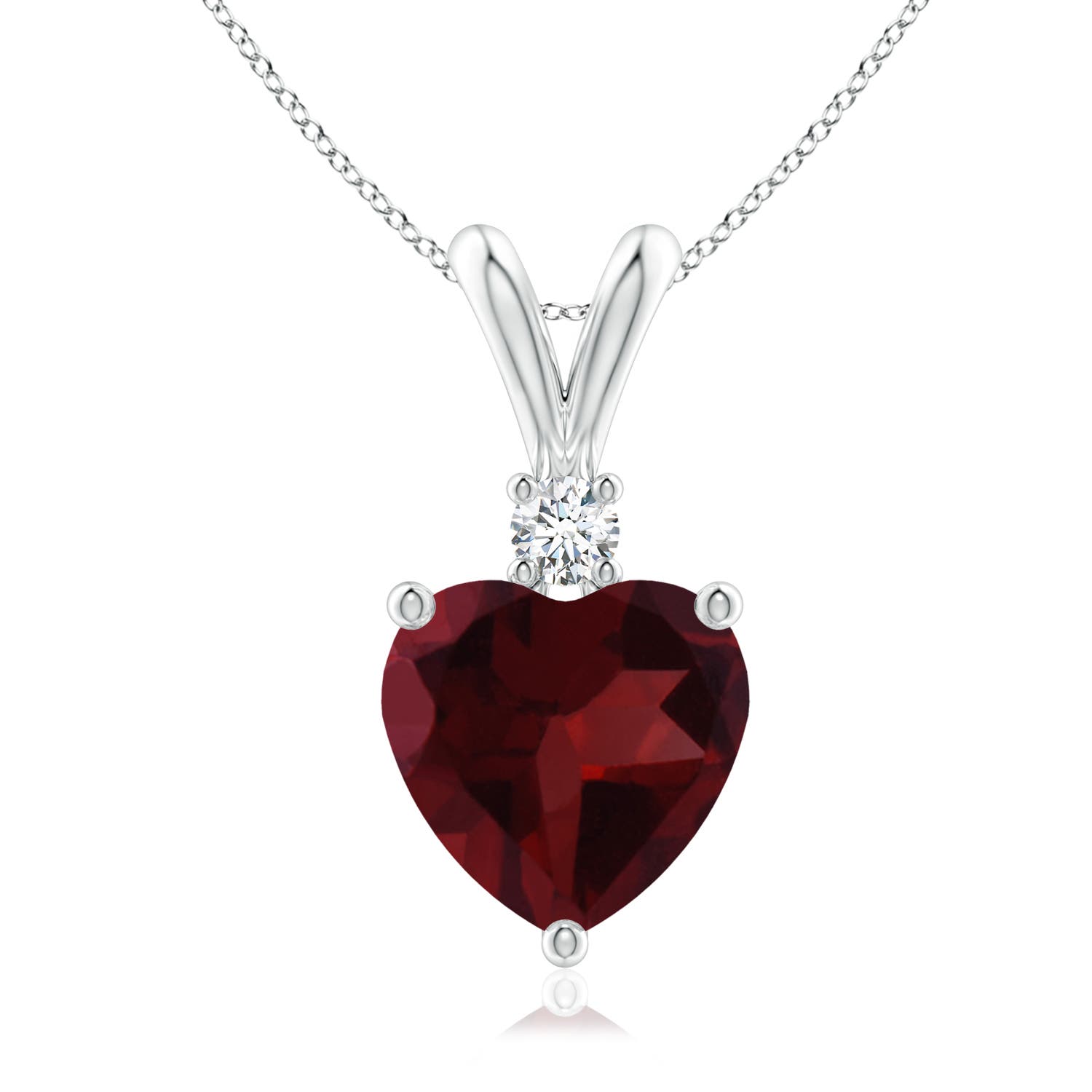 A - Garnet / 1.92 CT / 14 KT White Gold