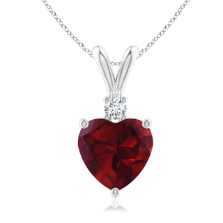 Heart AA Garnet