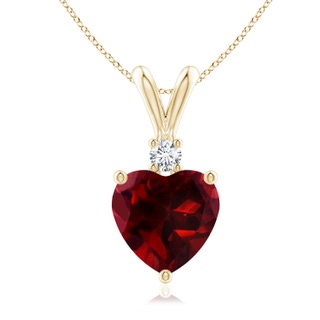 Heart AAAA Garnet