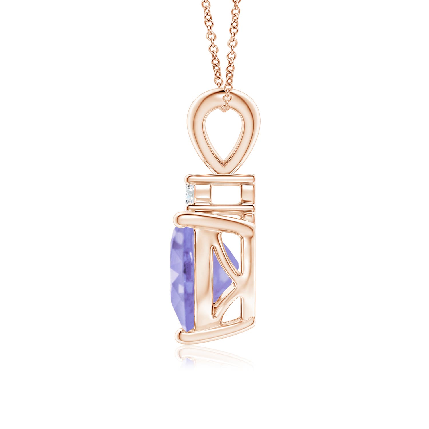 A - Tanzanite / 1.29 CT / 14 KT Rose Gold