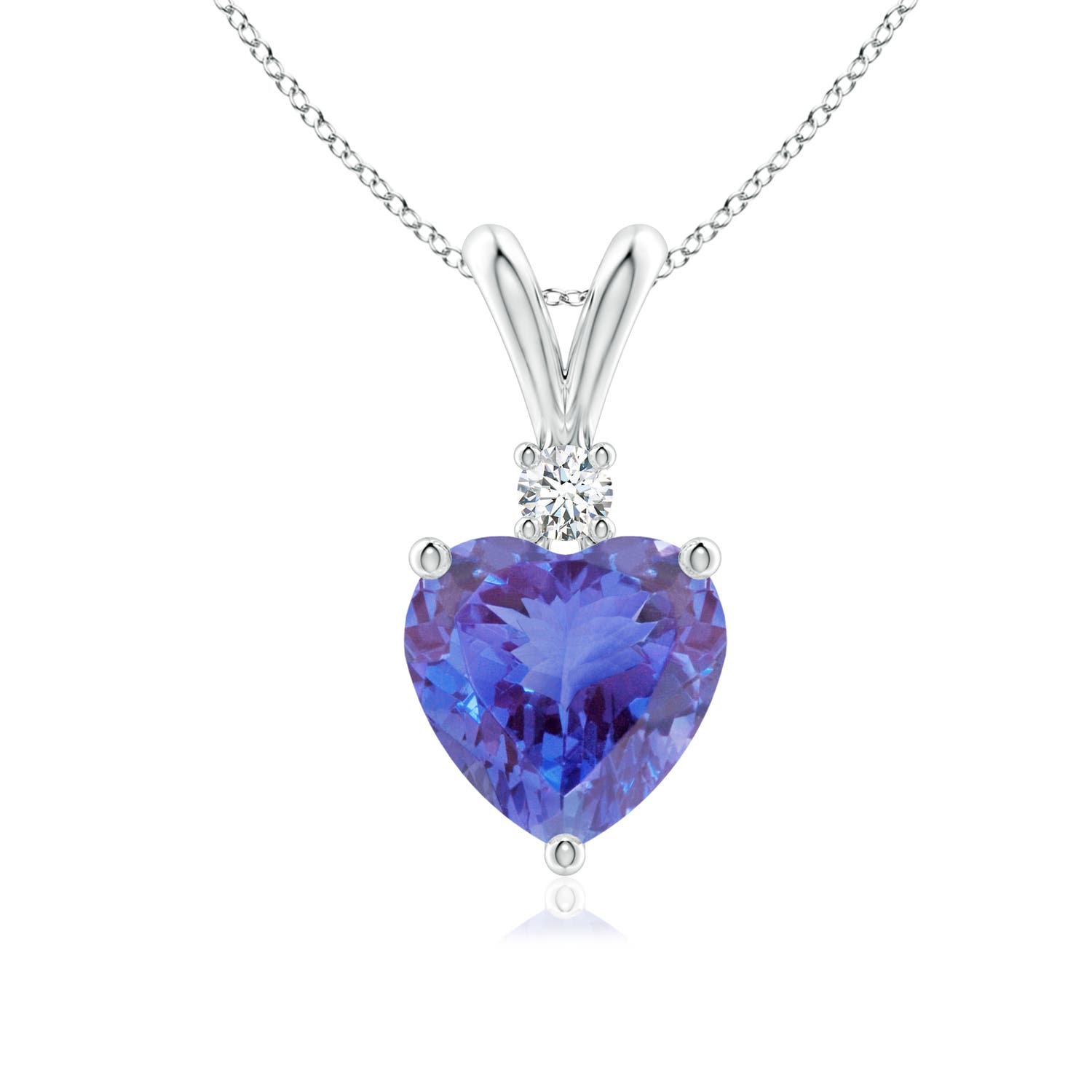 AA - Tanzanite / 1.29 CT / 14 KT White Gold