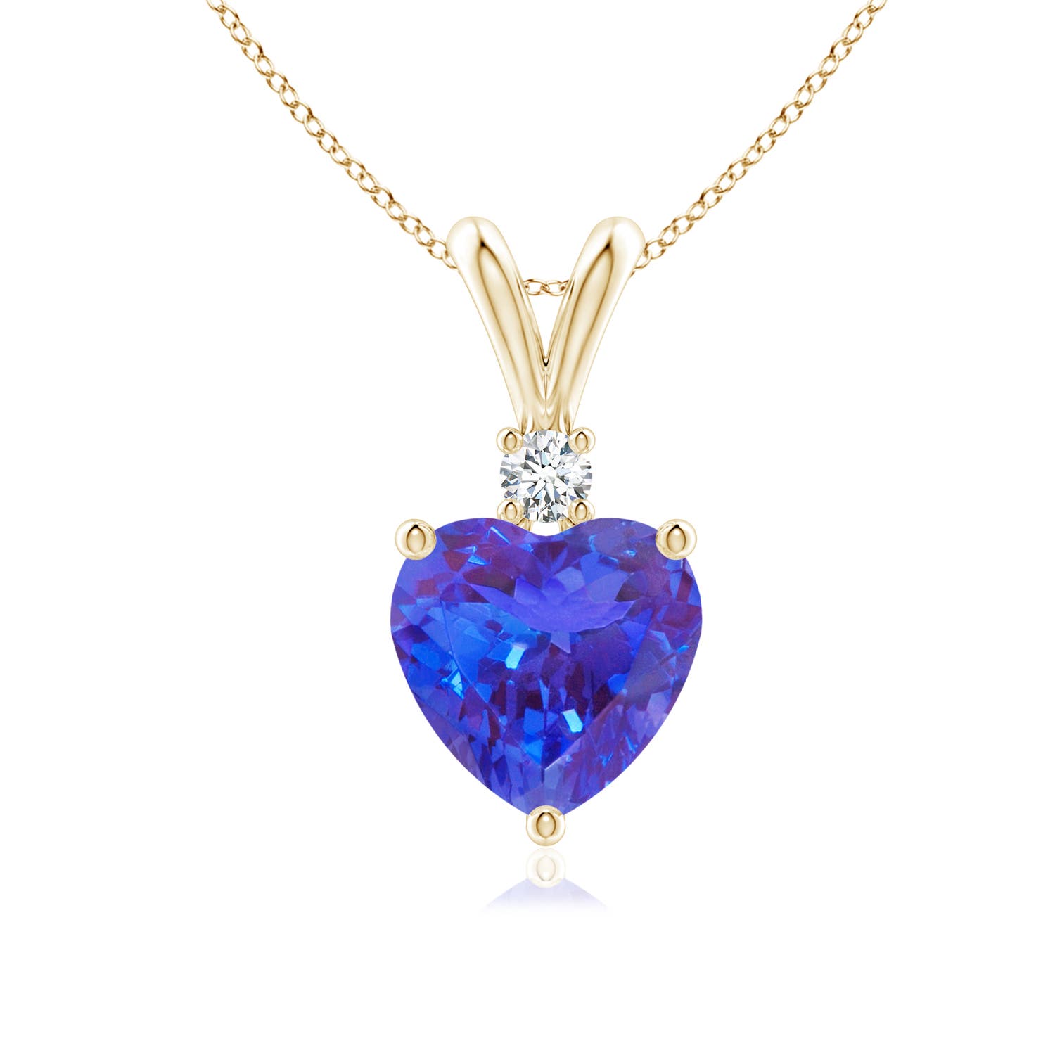 AAA - Tanzanite / 1.29 CT / 14 KT Yellow Gold