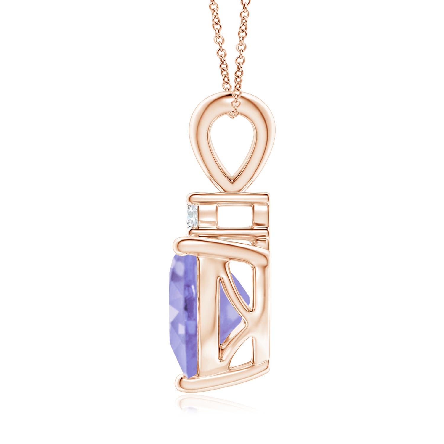 A - Tanzanite / 1.87 CT / 14 KT Rose Gold