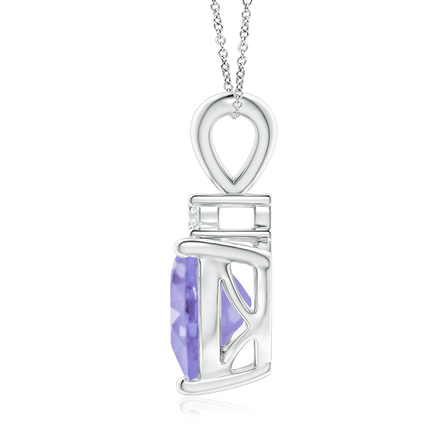 A - Tanzanite / 1.87 CT / 14 KT White Gold