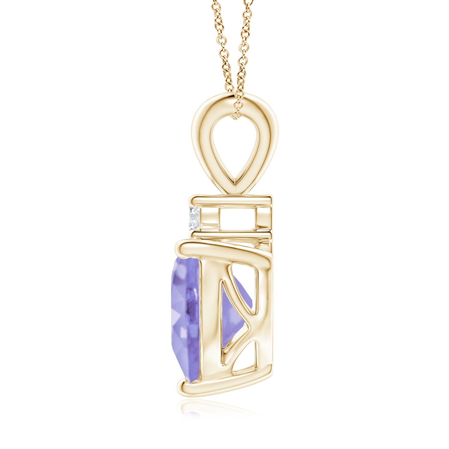 A - Tanzanite / 1.87 CT / 14 KT Yellow Gold