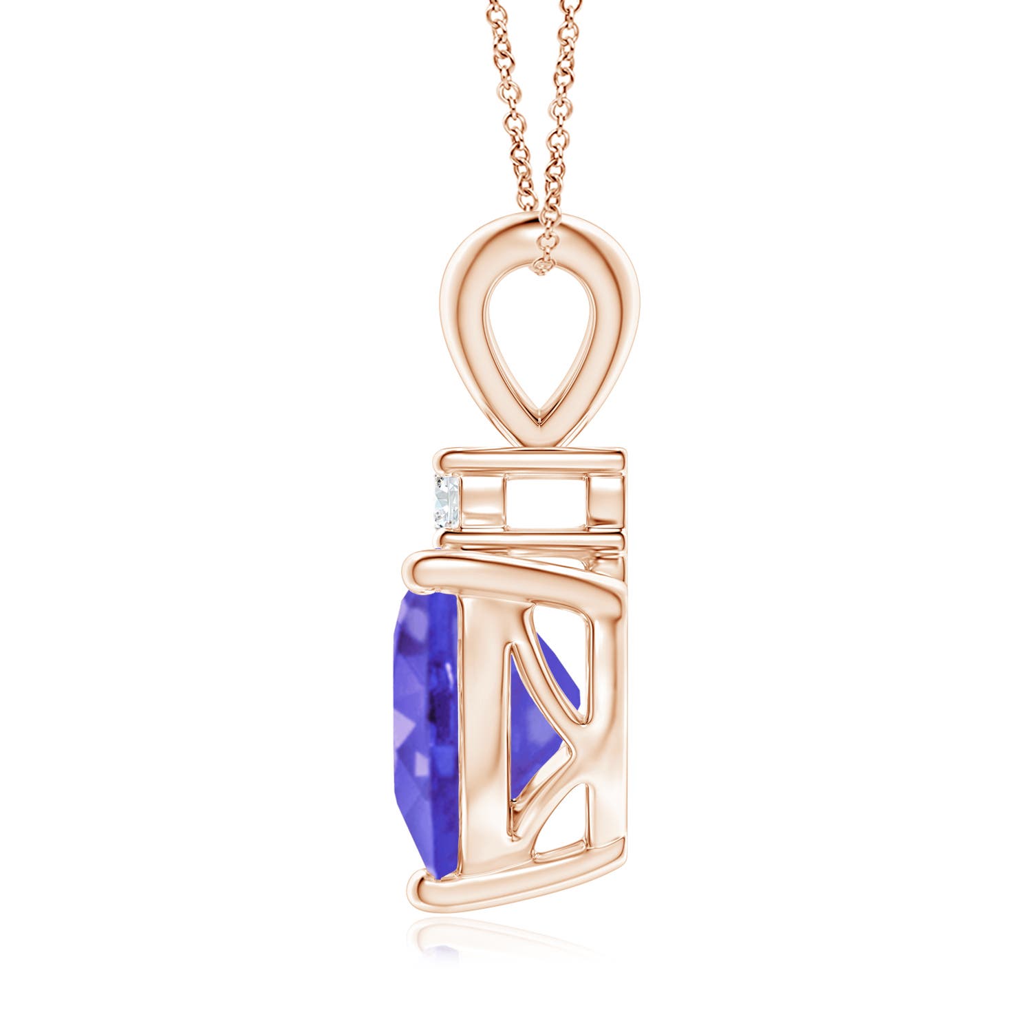 AAA - Tanzanite / 1.87 CT / 14 KT Rose Gold