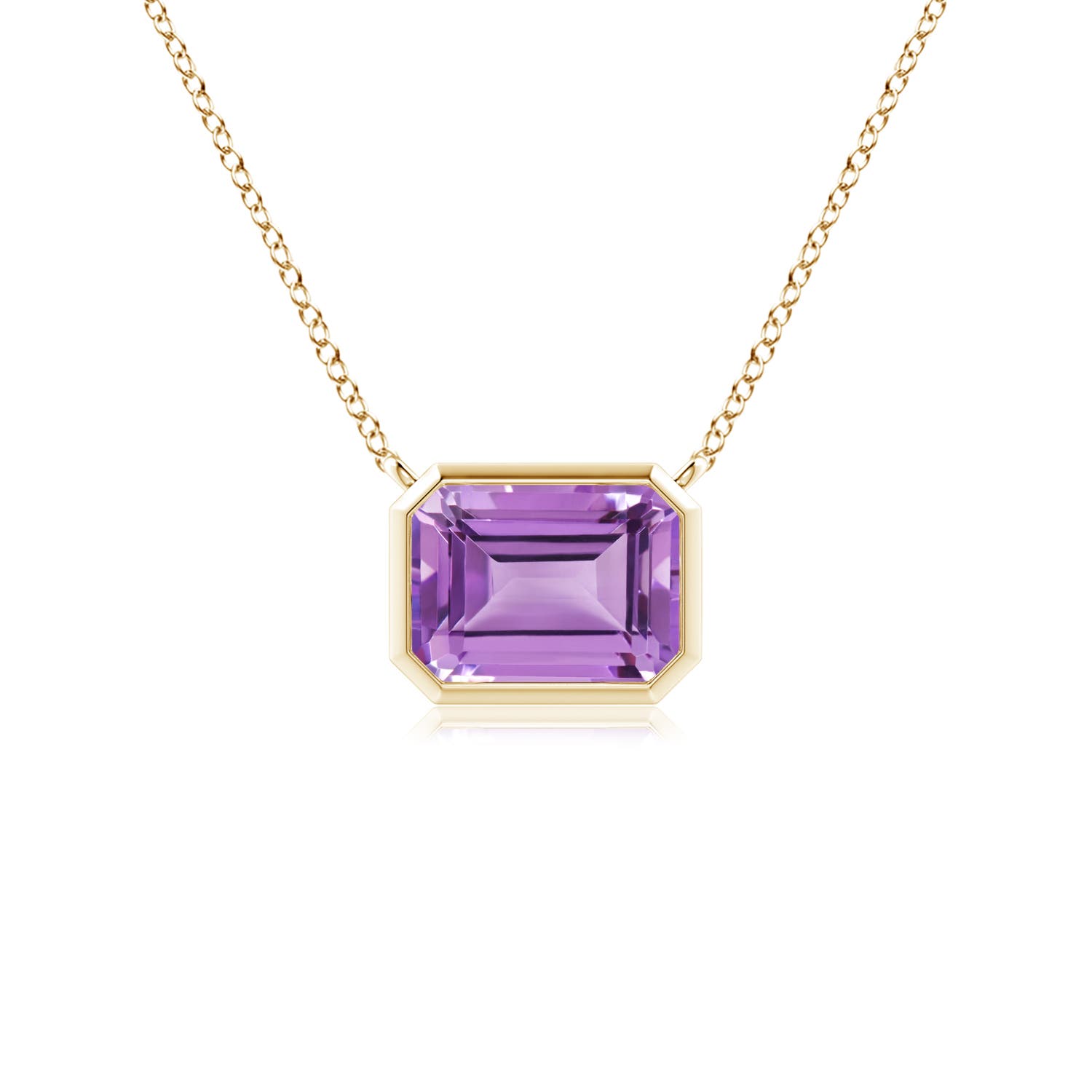 A - Amethyst / 0.9 CT / 14 KT Yellow Gold