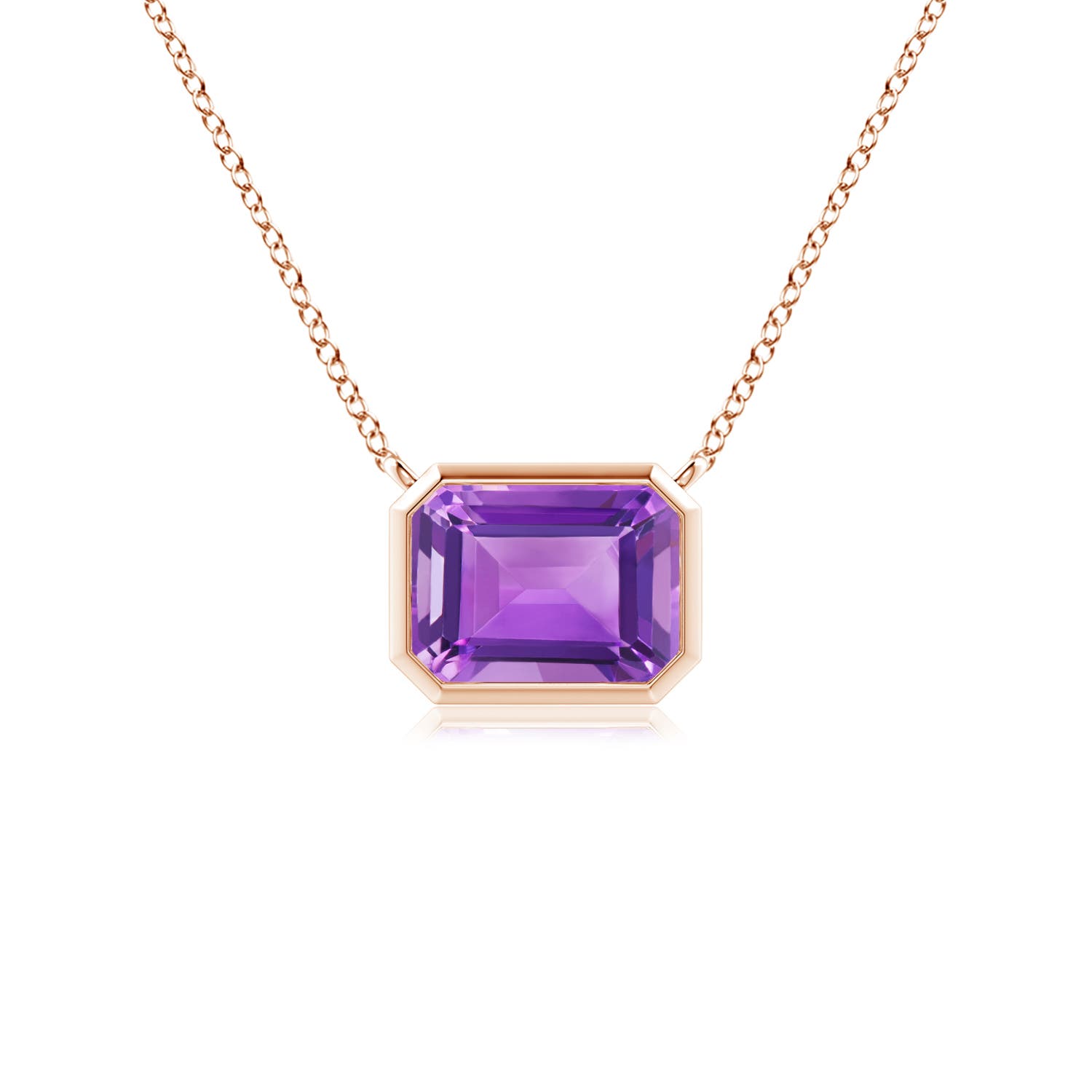 AA - Amethyst / 0.9 CT / 14 KT Rose Gold