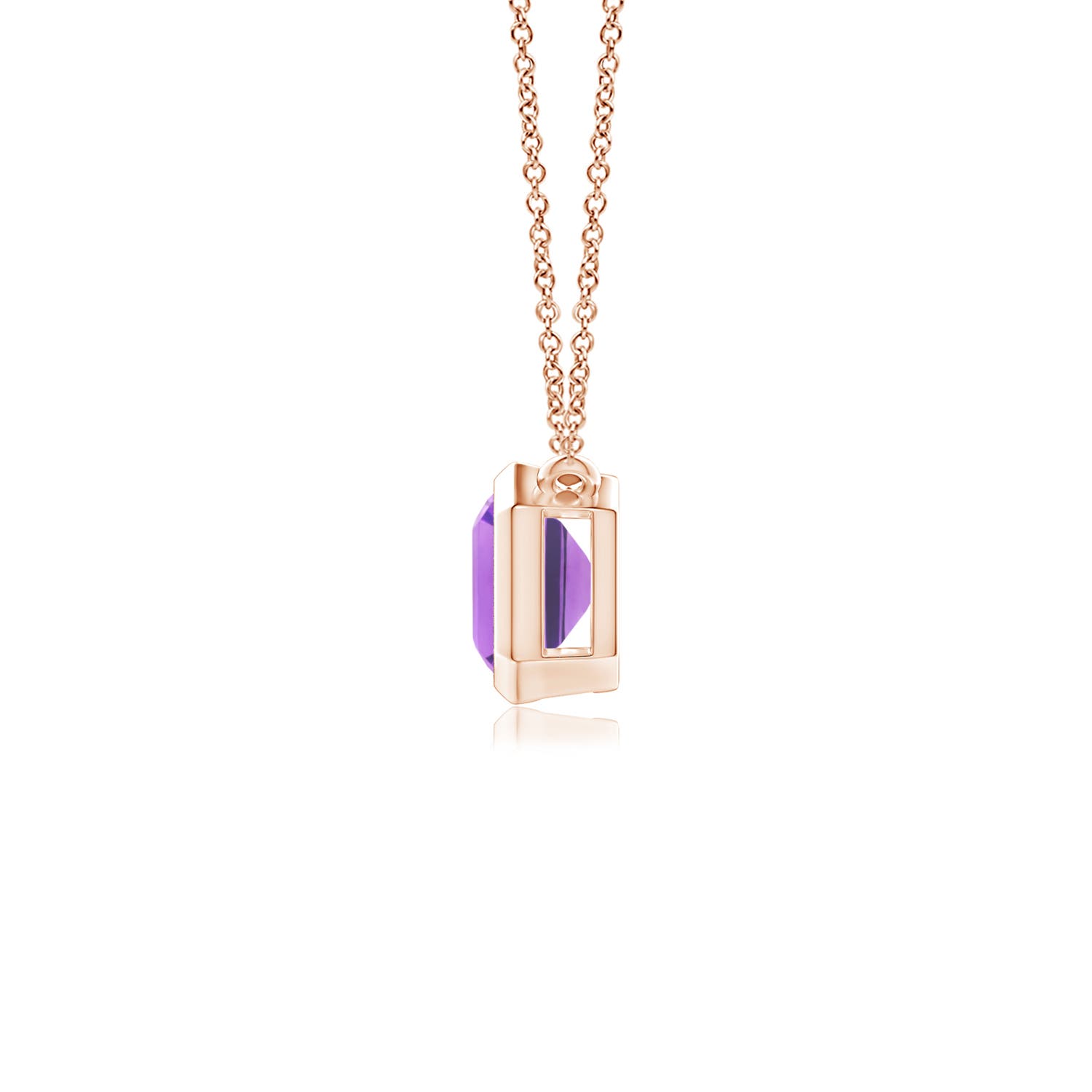 AA - Amethyst / 0.9 CT / 14 KT Rose Gold