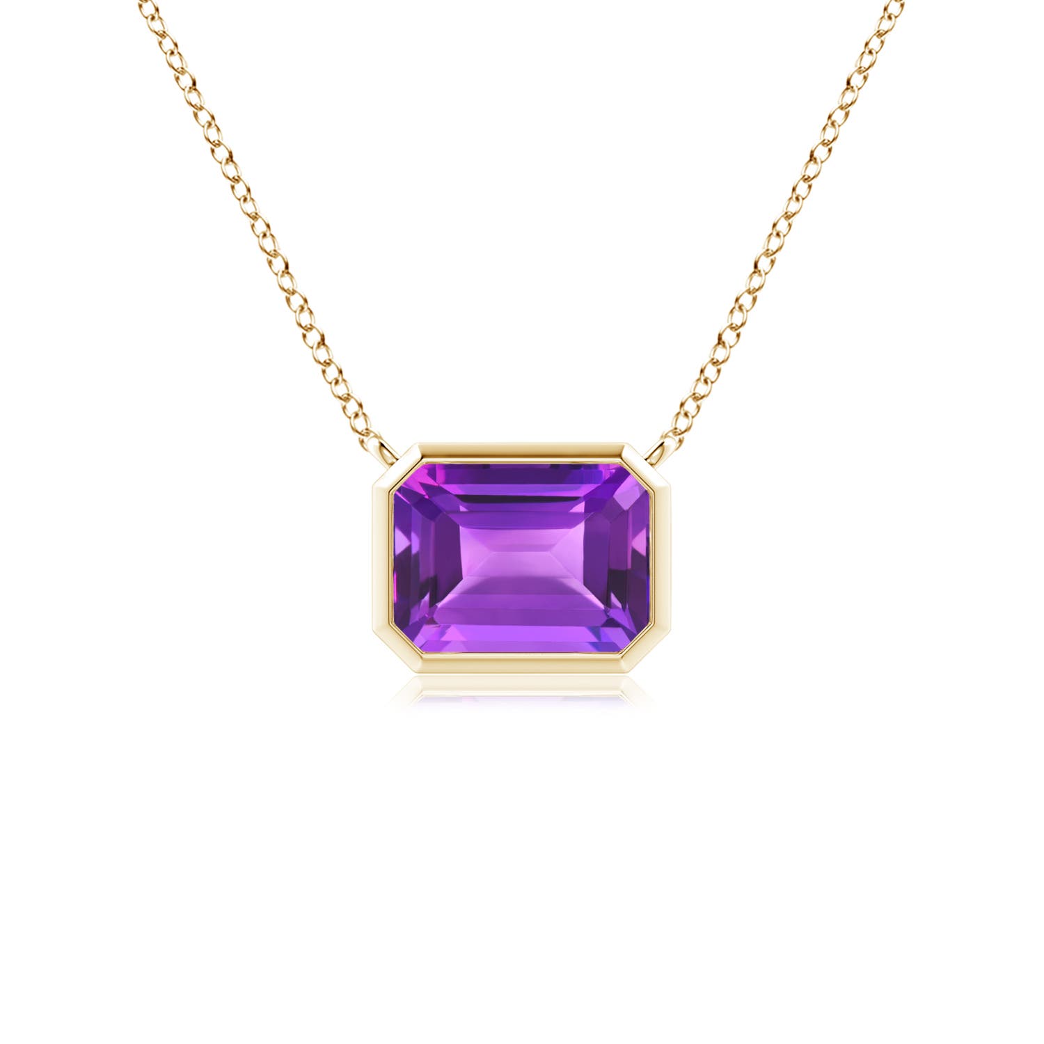 AAA - Amethyst / 0.9 CT / 14 KT Yellow Gold