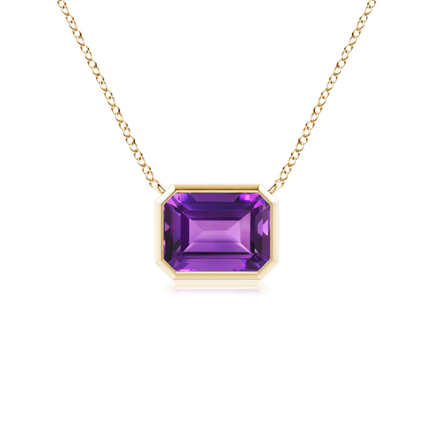 AAAA - Amethyst / 0.9 CT / 14 KT Yellow Gold