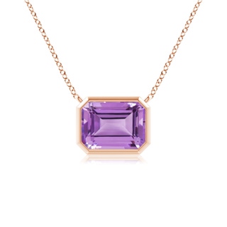Emerald Cut A Amethyst