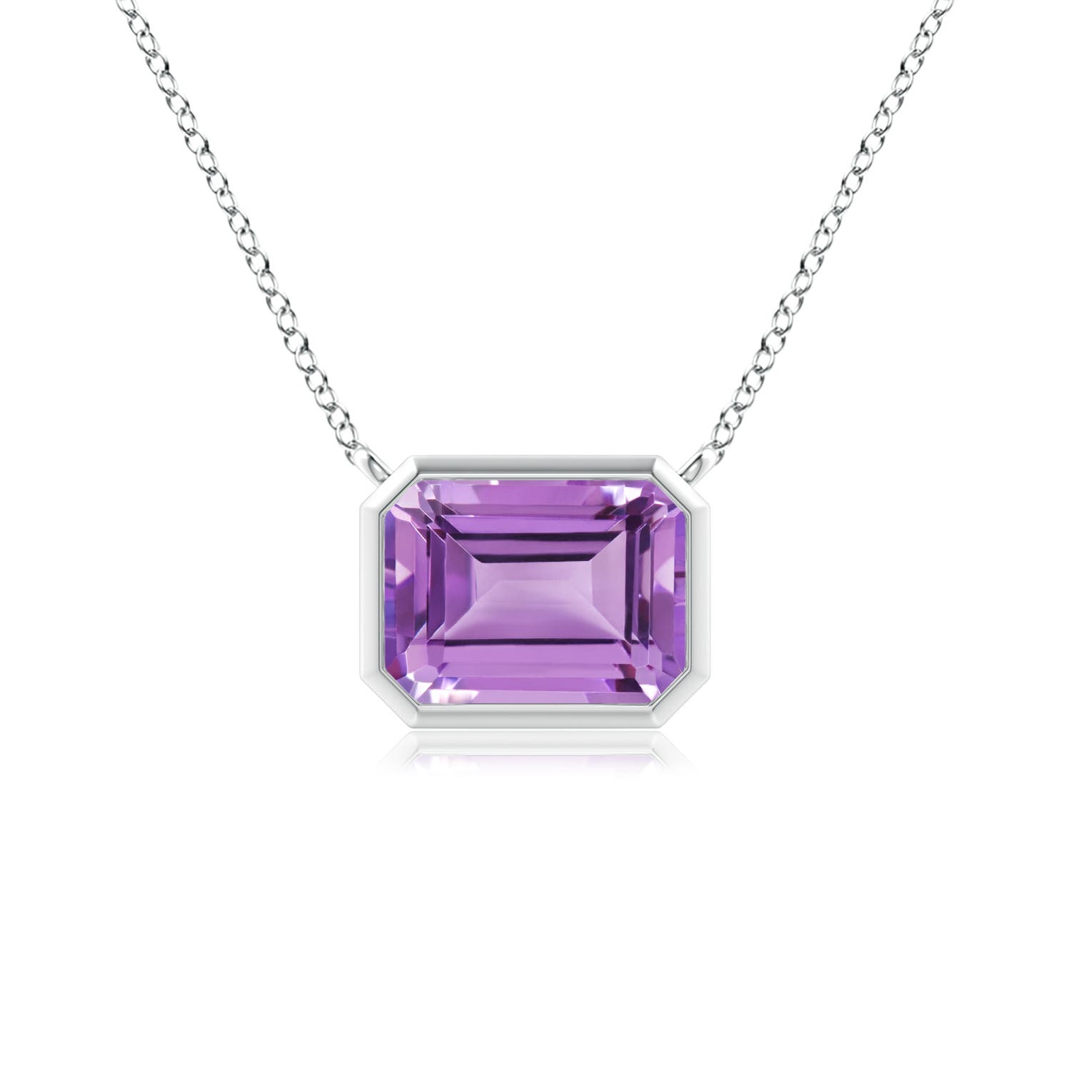 A - Amethyst / 1.5 CT / 14 KT White Gold