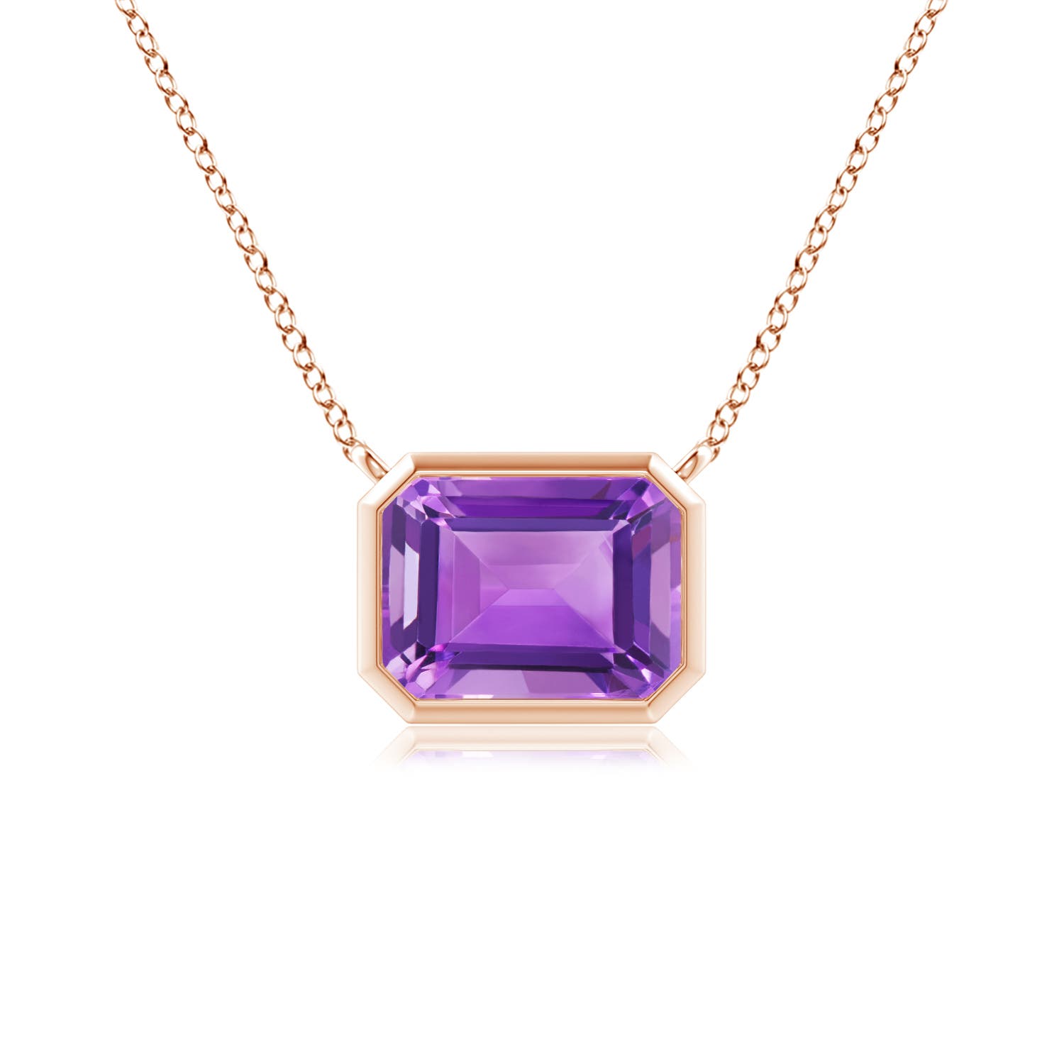 AA - Amethyst / 1.5 CT / 14 KT Rose Gold