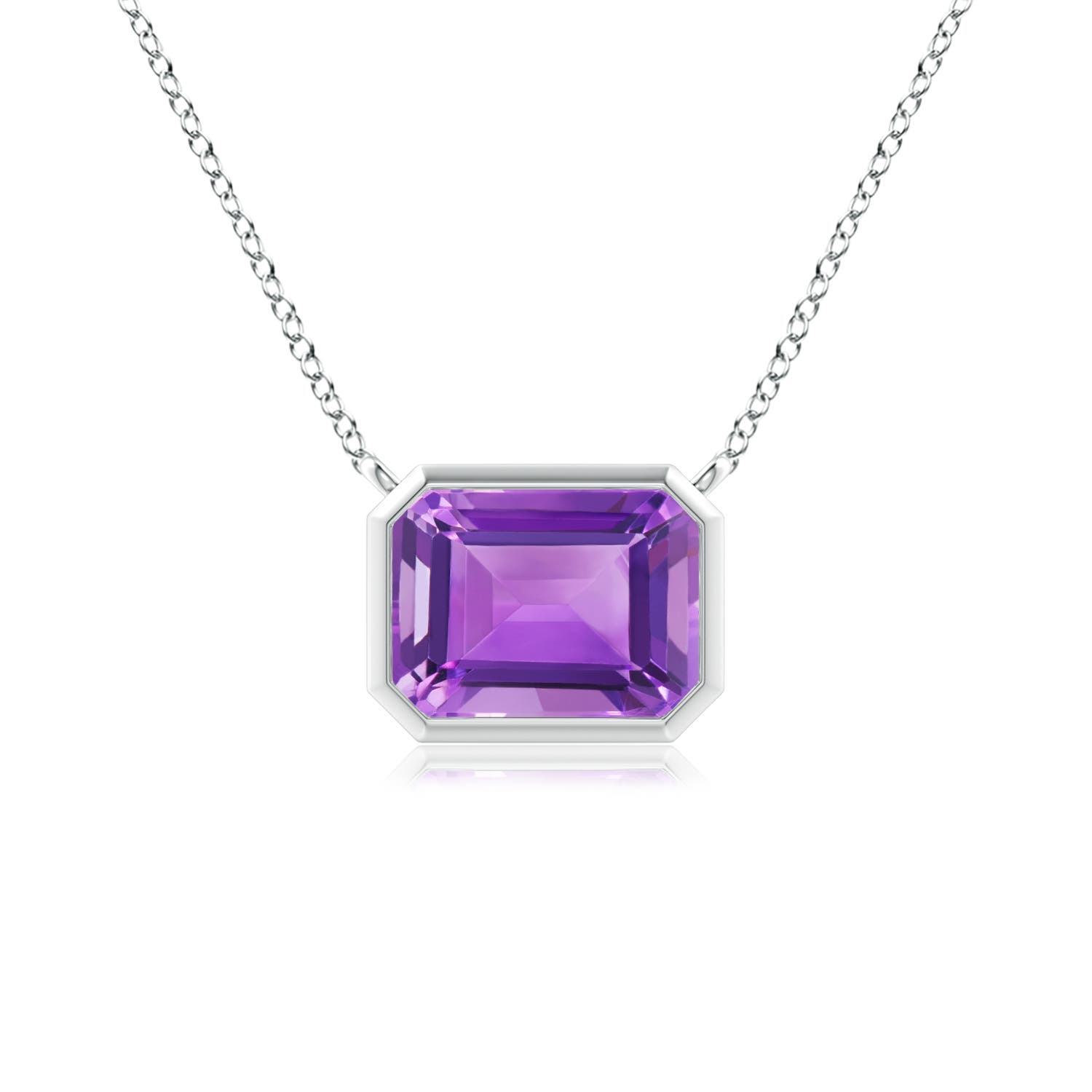 AA - Amethyst / 1.5 CT / 14 KT White Gold