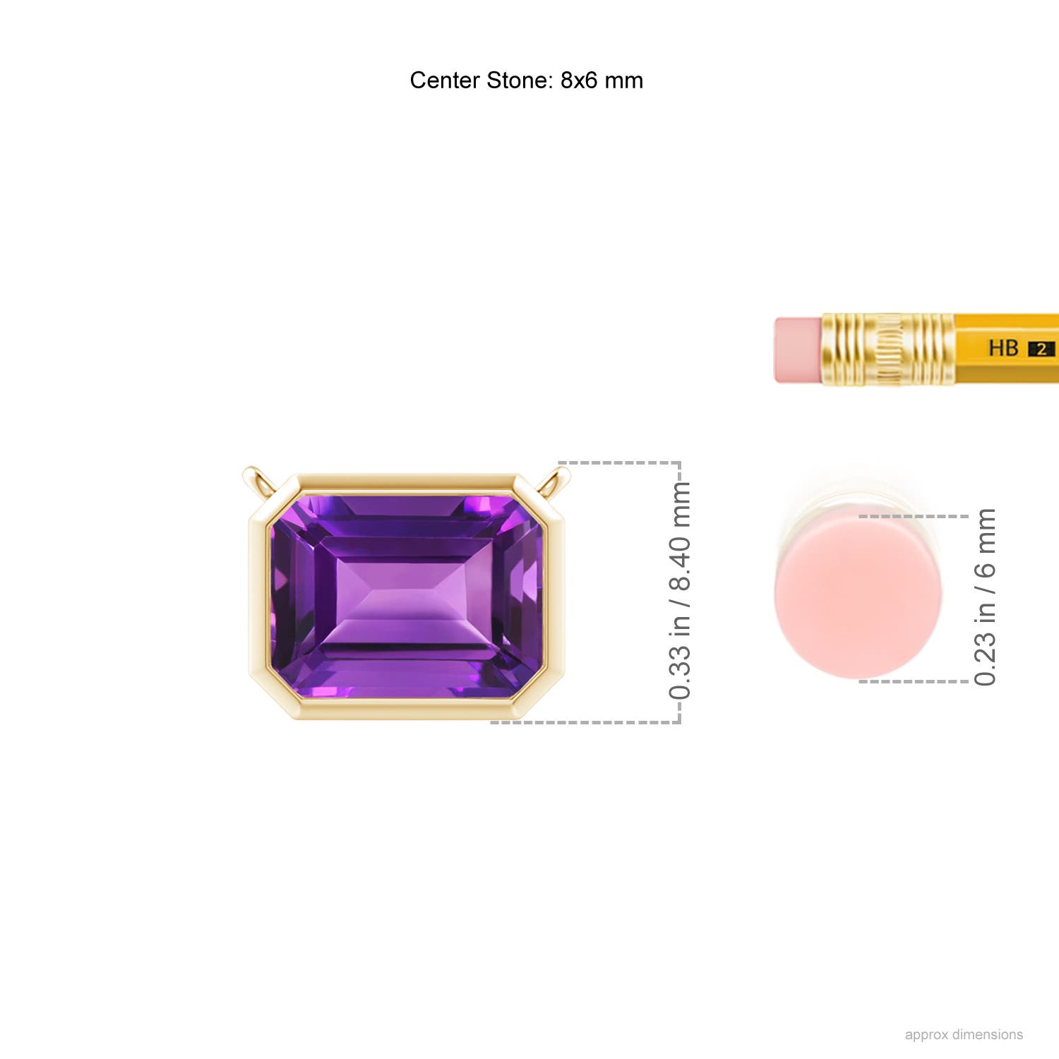 AAAA - Amethyst / 1.5 CT / 14 KT Yellow Gold