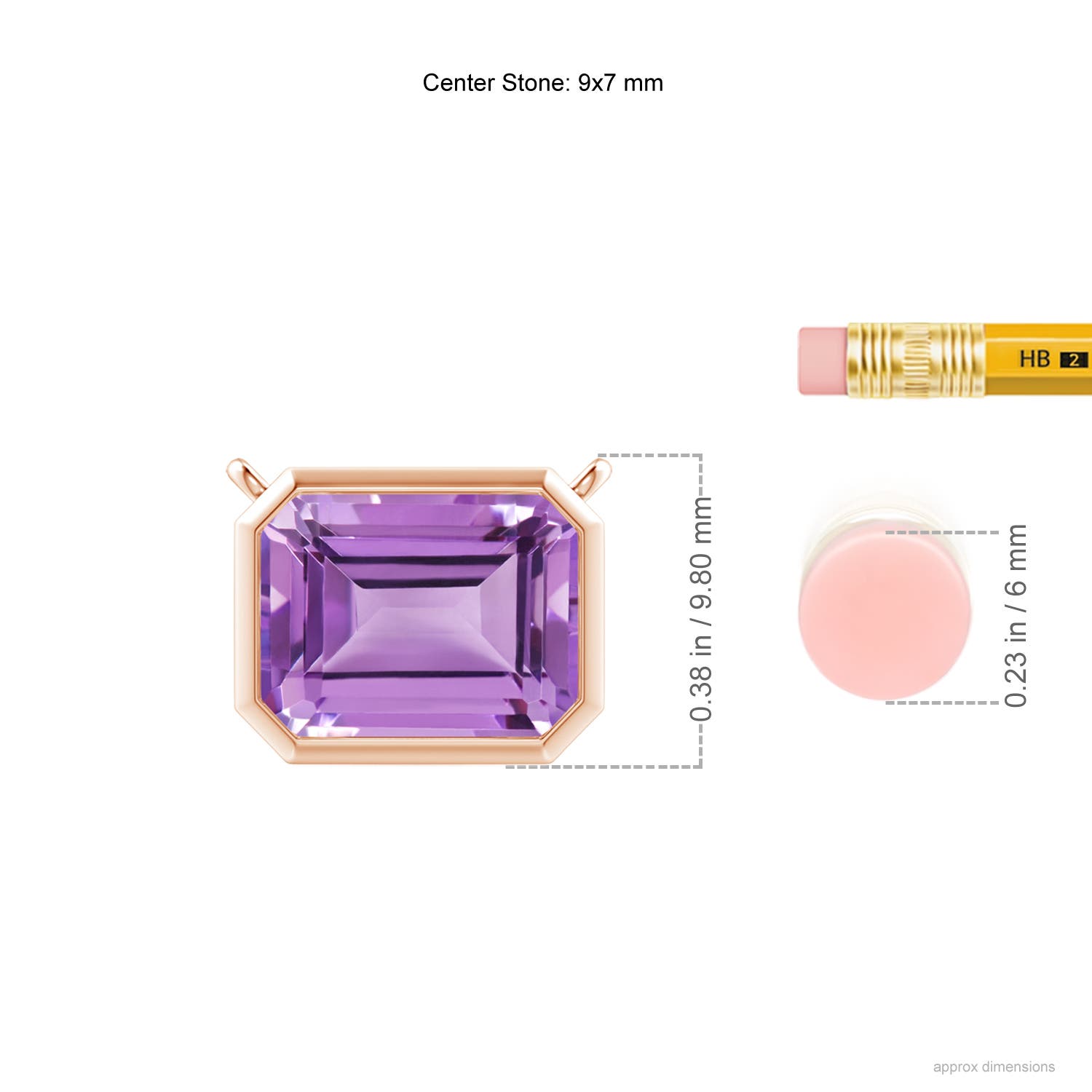 A - Amethyst / 2.2 CT / 14 KT Rose Gold