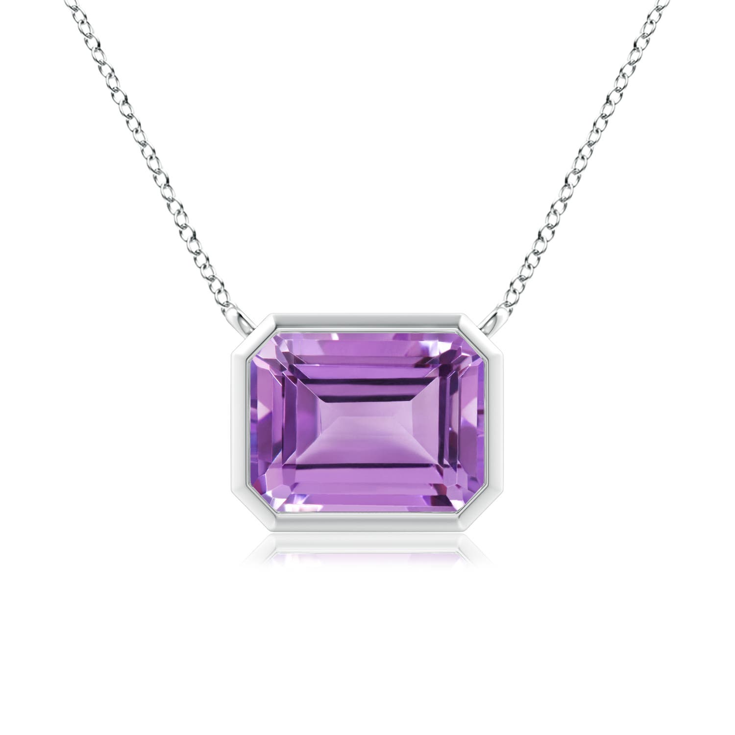 A - Amethyst / 2.2 CT / 14 KT White Gold